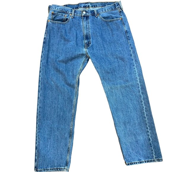 Men' Levi's 505 Denim Jeans Medium Wash‎ Size 40x30 - Picture 1 of 6